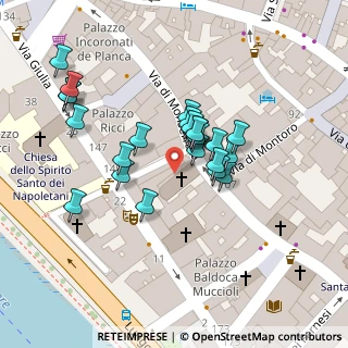 Mappa Via di Sant'Aurea, 00186 Roma RM, Italia (0.02692)