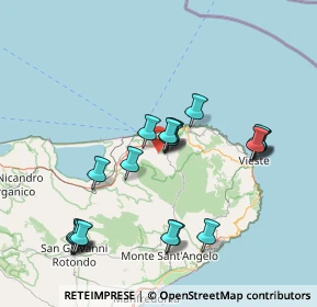 Mappa Via Simio della Malva, 71018 Vico del Gargano FG, Italia (16.168)