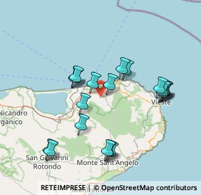 Mappa Via Simio della Malva, 71018 Vico del Gargano FG, Italia (15.567)