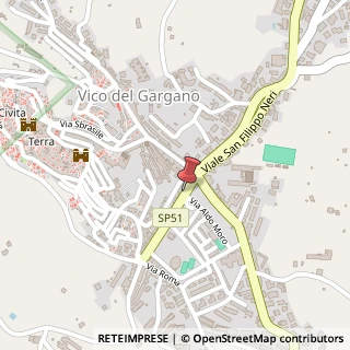 Mappa Via del Risorgimento, 14, 71018 Vico del Gargano, Foggia (Puglia)