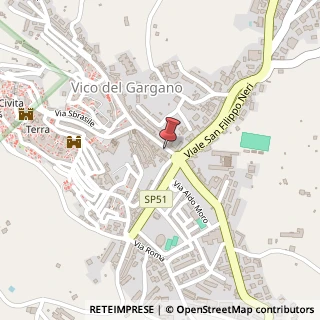 Mappa Via G. di Vagno, 18, 71018 Vico del Gargano, Foggia (Puglia)