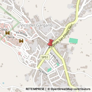 Mappa Via del Risorgimento, 10, 71018 Vico del Gargano, Foggia (Puglia)