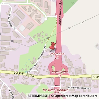 Mappa Via del Colle della Mentuccia, 38, 00155 Roma, Roma (Lazio)