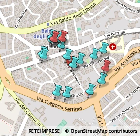 Mappa Via dei Gozzadini, 00165 Roma RM, Italia (0.1815)