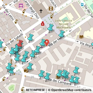 Mappa Via degli Aurunci, 00186 Roma RM, Italia (0.08276)