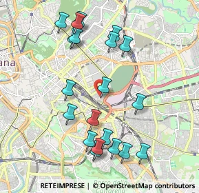 Mappa Via degli Aurunci, 00186 Roma RM, Italia (2.211)