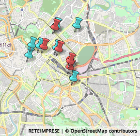 Mappa Via degli Aurunci, 00186 Roma RM, Italia (1.60417)