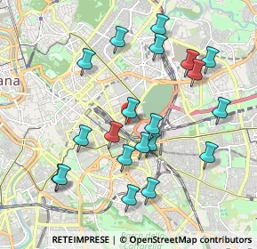 Mappa Via degli Aurunci, 00186 Roma RM, Italia (2.111)