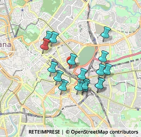 Mappa Via degli Aurunci, 00186 Roma RM, Italia (1.64706)