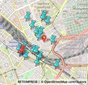 Mappa Via degli Aurunci, 00186 Roma RM, Italia (0.4745)