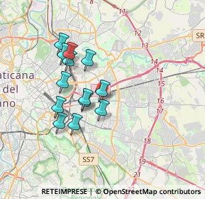 Mappa Via Cherso, 00177 Roma RM, Italia (3.20615)