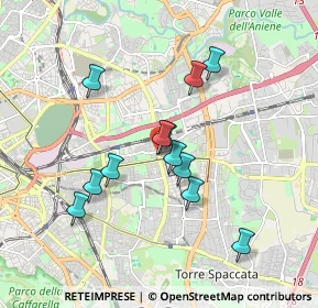 Mappa Via Cherso, 00177 Roma RM, Italia (1.65833)