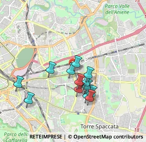 Mappa Via Cherso, 00177 Roma RM, Italia (1.61846)