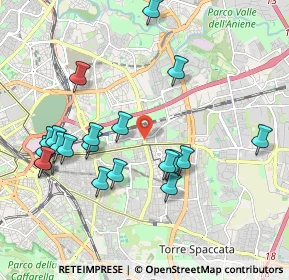 Mappa Via Cherso, 00177 Roma RM, Italia (2.2365)