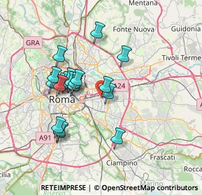 Mappa Via Cherso, 00177 Roma RM, Italia (6.68842)