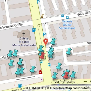 Mappa Via Cherso, 00177 Roma RM, Italia (0.07391)