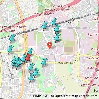 Mappa Via Carlo Balestrini, 00155 Roma RM, Italia (1.3075)