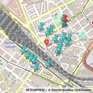 Mappa Via dei Volsci, 00100 Roma RM, Italia (0.241)