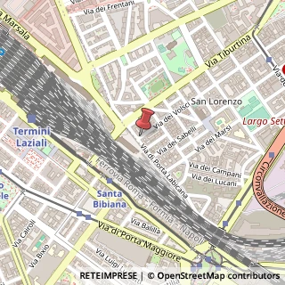 Mappa Via dei Volsci,  8, 00185 Roma, Roma (Lazio)