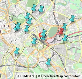 Mappa Via dei Rutoli, 00185 Roma RM, Italia (2.11375)