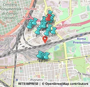 Mappa Via Enrico Cosenz, 00159 Roma RM, Italia (0.375)