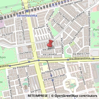 Mappa Via Cherso, 134, 00177 Roma, Roma (Lazio)