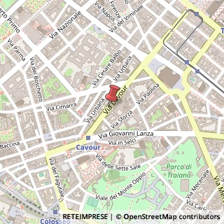 Mappa Via Cavour,  180, 00184 Roma, Roma (Lazio)