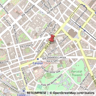 Mappa Via Cavour, 184, 00184 Roma, Roma (Lazio)