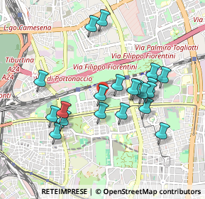 Mappa Viale della Venezia Giulia, 00177 Roma RM, Italia (0.911)