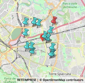 Mappa Villa Gordiani, 00177 Roma RM, Italia (1.40625)