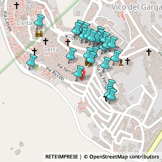 Mappa Via Ricciotti, 71018 Vico del Gargano FG, Italia (0.11154)
