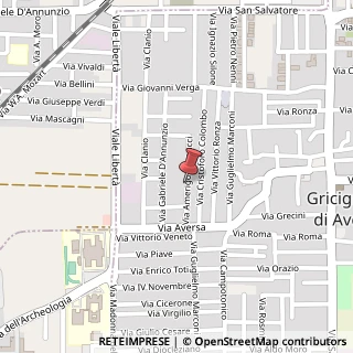 Mappa Via Amerigo Vespucci, 12, 81030 Gricignano di Aversa, Caserta (Campania)