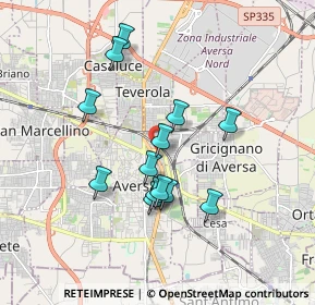 Mappa Via Ludovico Ariosto, 81031 Aversa CE, Italia (1.65769)