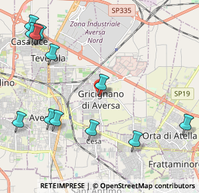 Mappa Piazza Municipio, 00186 Gricignano di Aversa CE, Italia (2.87167)