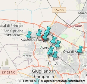Mappa Via Alessandro Bisceglia, 81031 Aversa CE, Italia (3.58385)