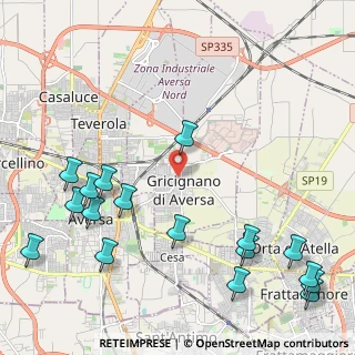 Mappa Via Galileo Galilei, 81030 Gricignano di Aversa CE, Italia (3.08059)