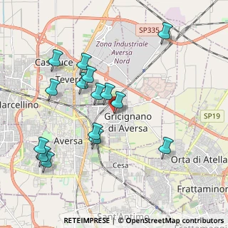 Mappa Via Luigi Pirandello, 81030 Gricignano di Aversa CE, Italia (2.18133)