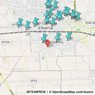 Mappa Via Giuseppe Ungaretti, 81030 Casapesenna CE, Italia (1.416)
