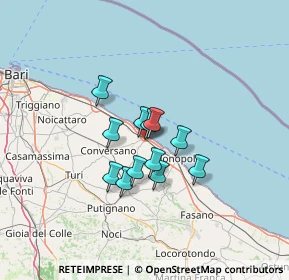 Mappa 70044 Polignano a Mare BA, Italia (9.21917)