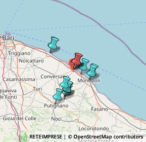 Mappa 70044 Polignano a Mare BA, Italia (8.66333)