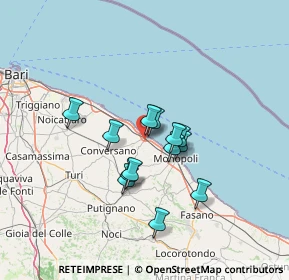 Mappa 70044 Polignano a Mare BA, Italia (10.87692)