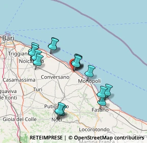 Mappa 70044 Polignano a Mare BA, Italia (14.33889)