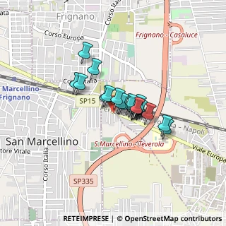 Mappa SP 15, 81030 San Marcellino CE, Italia (0.2665)