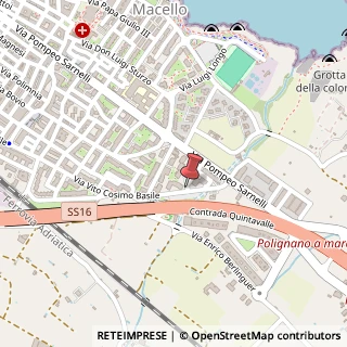 Mappa Via Basile Vito Cosimo, 48, 70044 Polignano a Mare, Bari (Puglia)