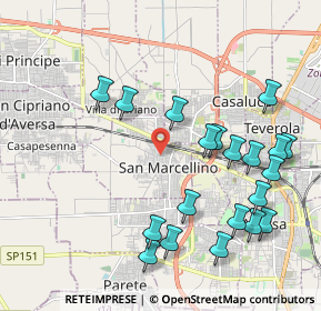 Mappa 81030 San Marcellino CE, Italia (2.4125)