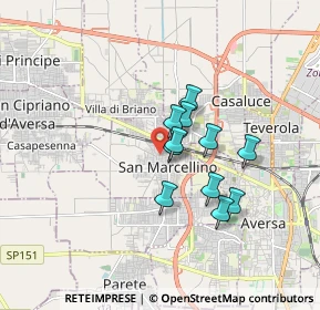 Mappa 81030 San Marcellino CE, Italia (1.32545)