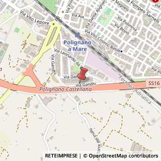 Mappa Via Gandhi, 133, 70044 Polignano a Mare, Bari (Puglia)