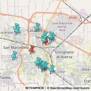Mappa Via Roma Sesta Traversa II Tratto, 81030 Teverola CE, Italia (2.09333)