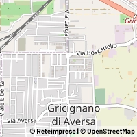 Kaart Gricignano di Aversa