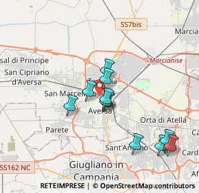 Mappa Via Enrico Caruso, 81031 Aversa CE, Italia (3.7475)